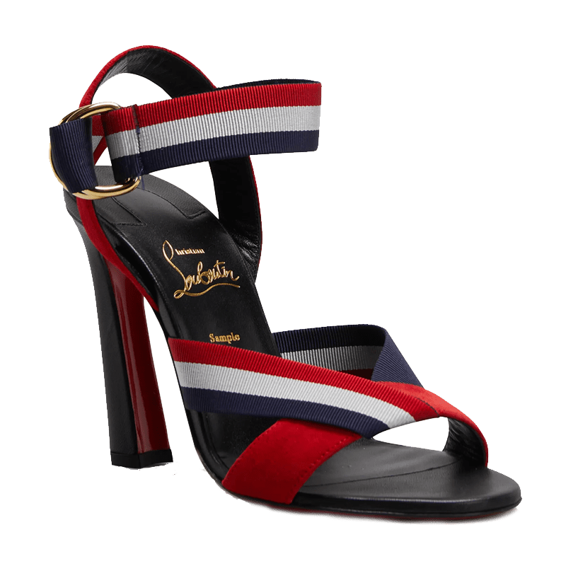 Water Poleta Red Sole Striped Sandals